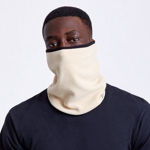 Brixton Accessories Brixton Artic Fleece Gaiter Mask in Oatmeal